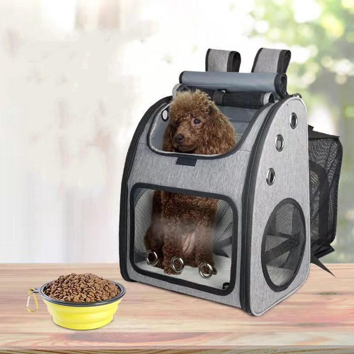 Portable Foldable Breathable Pet Backpack