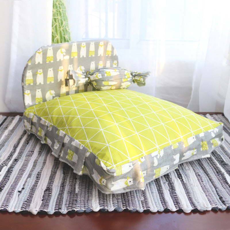 Small Pet Bed Soft Comfortable Teddy Style
