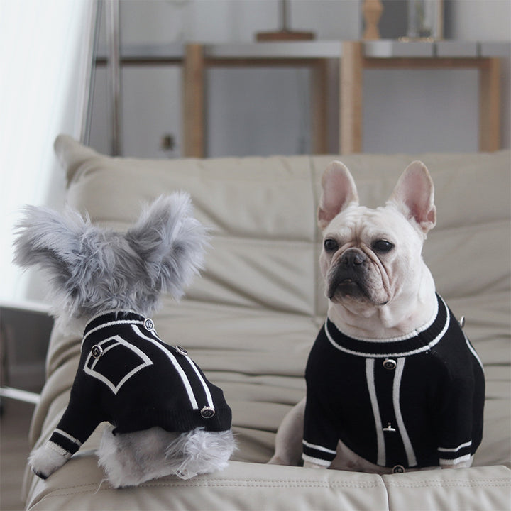 Warm Country Style Pet Sweater For Small Breeds