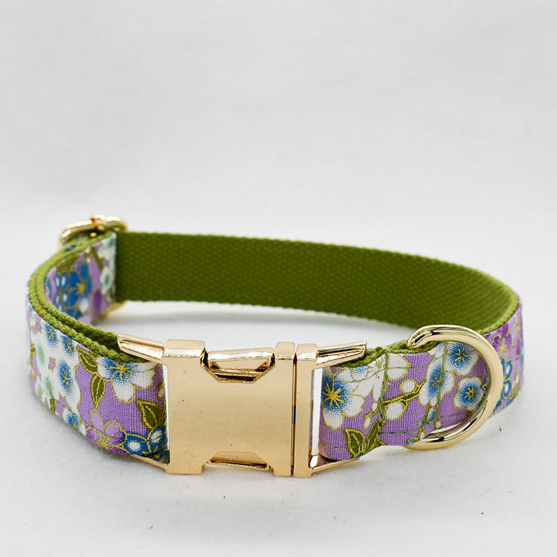 Purple Zephyr Pet Leash And Collar Set Stylish Durable
