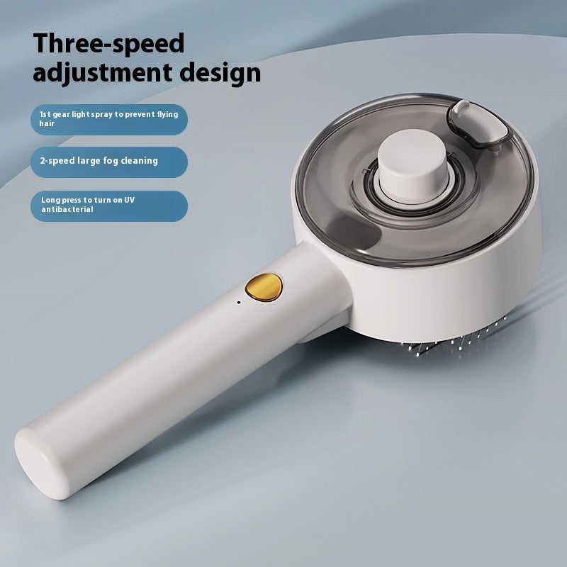 Self-Cleaning Pet Hair Removal Steam Brush For Pets