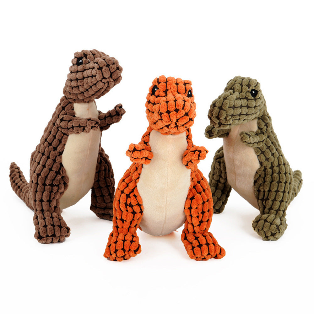 Giant Dinosaur Plush Pet Toy For Interactive Chewing And Play