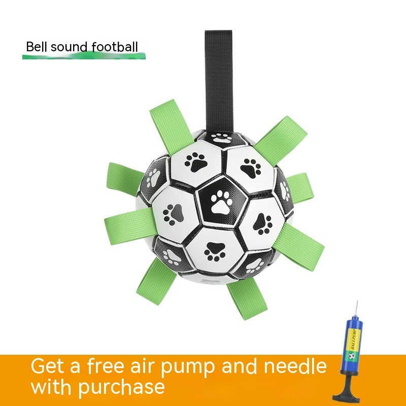 Interactive Dog Soccer Ball Toy For Outdoor Training And Chewing