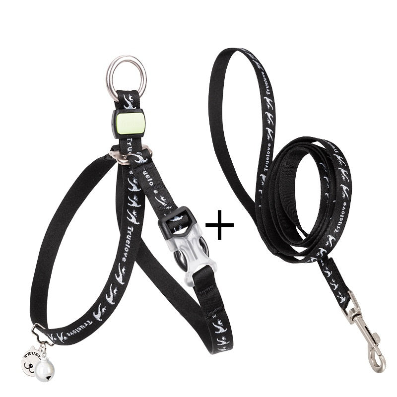 Pet Harness Vest With Bell And Chest Strap For Small Breeds