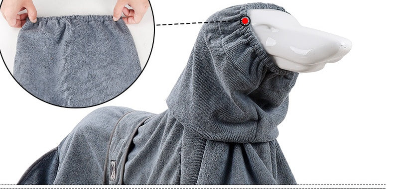 Absorbent Cotton Bathrobe Towel Soft Drying Towel For Pets