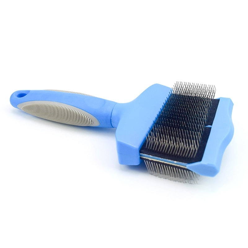 Double-Sided Pet Grooming Brush Fur Shedding Massage Comb