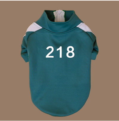 Digital Pattern Pet Sweater Coat For Small And Medium Breeds