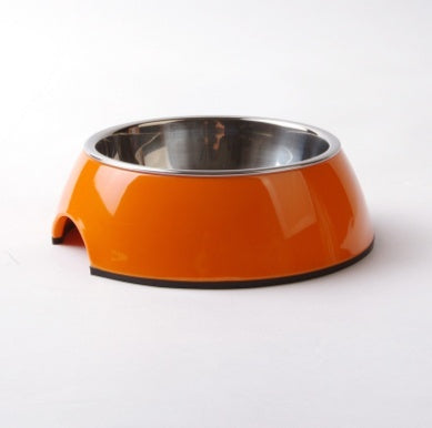 Stainless Steel And Melamine Pet Bowl Durable Tableware