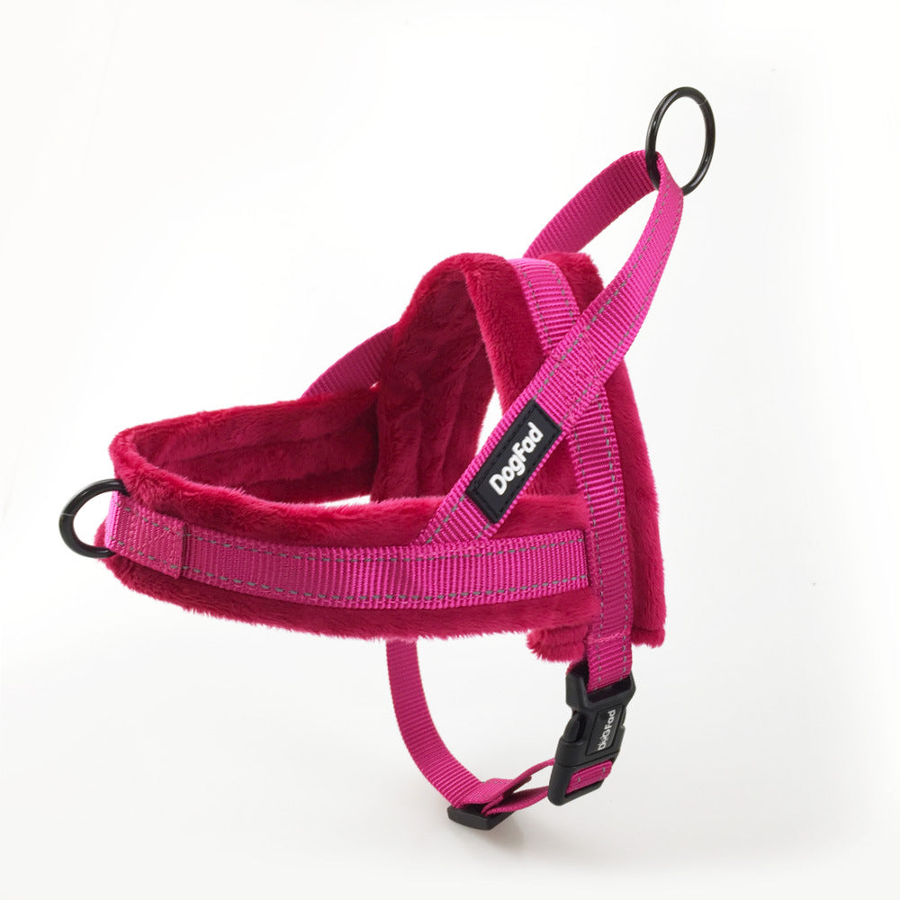 Pet Chest Strap Harness With Padded Lining And Leash