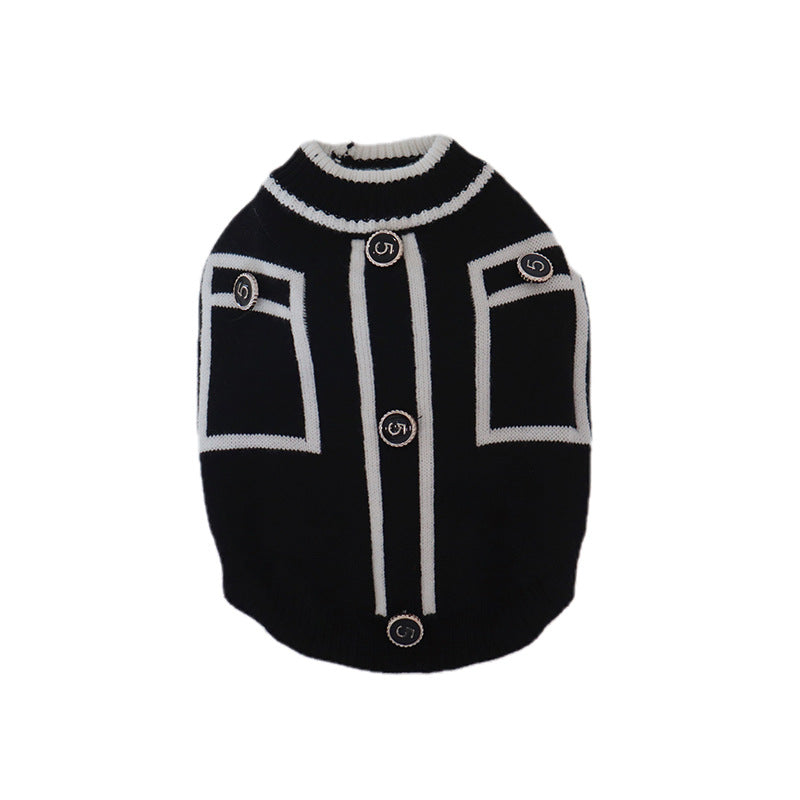 Warm Country Style Pet Sweater For Small Breeds