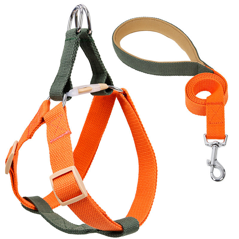 Colorful Pet Drawstring Vest Harness With Adjustable Leash