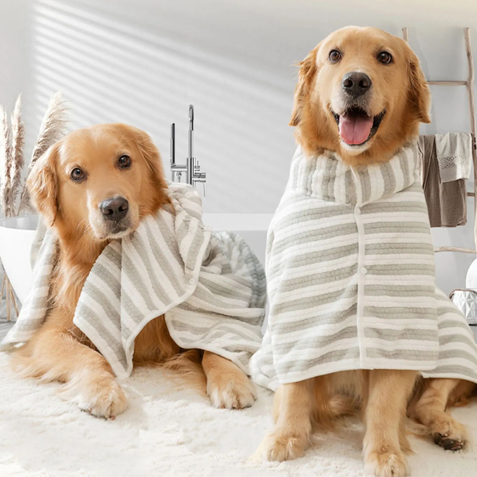 Ultra-Absorbent Quick-Drying Pet Bath Towel For All Sizes