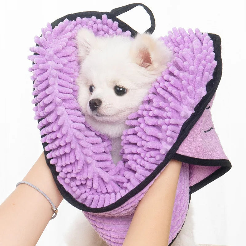 Super Absorbent Microfiber Quick-Dry Bath Towel For Pets