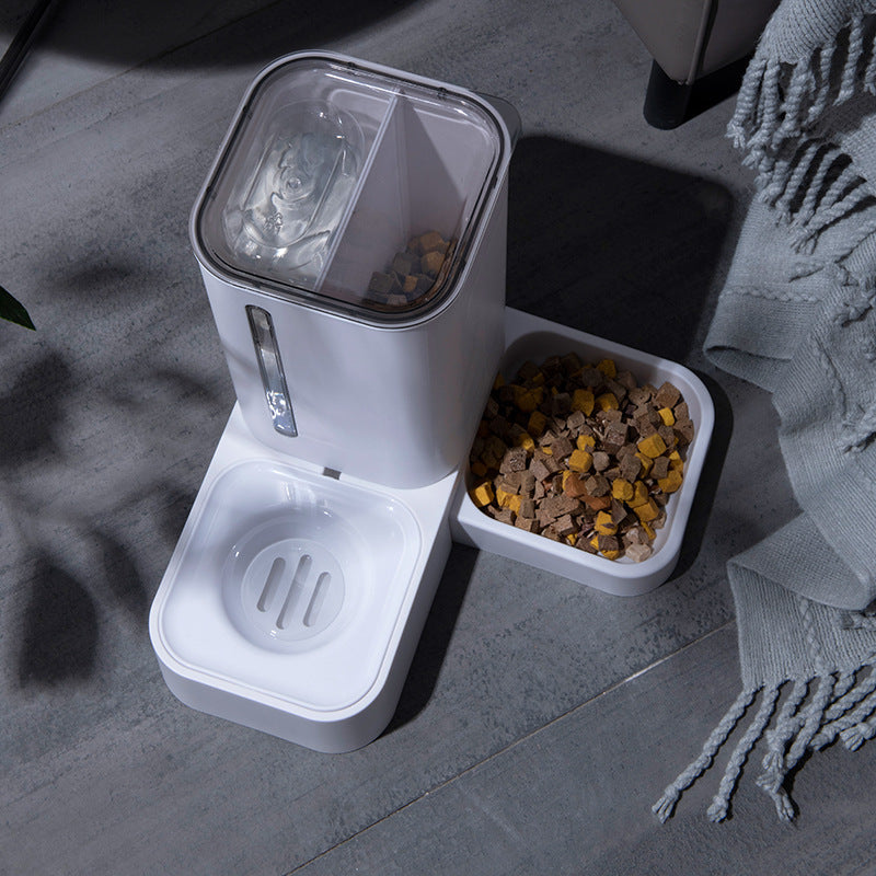 Automatic Double Pet Water And Food Bowl Durable Plastic