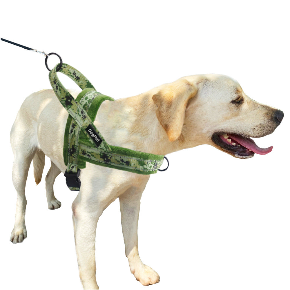 Pet Chest Strap Harness With Padded Lining And Leash