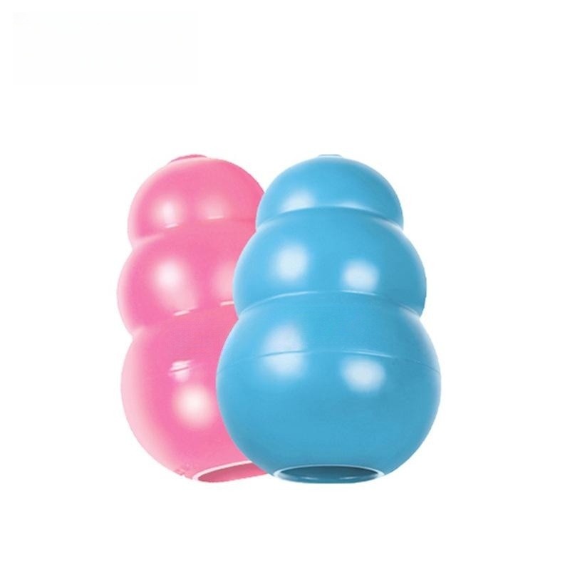 Bite-Resistant Rubber Pet Toy Gourd Shape With Food Dispensing Design