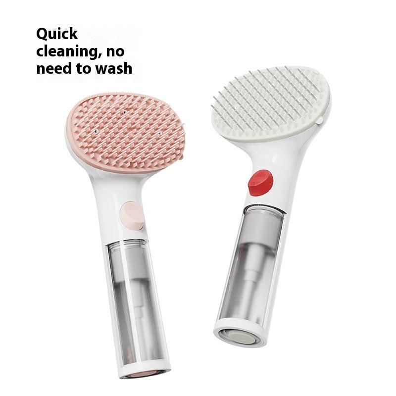 3-in-1 Pet Steam Brush Hair Removal Grooming Comb