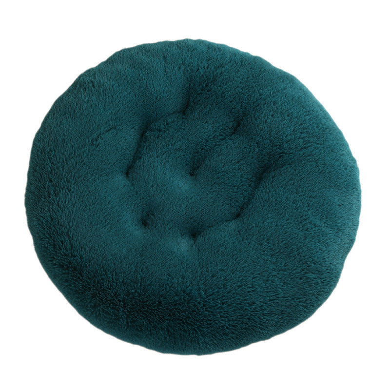 Round Plush Pet Mat Bed For Warm Comfortable Sleep