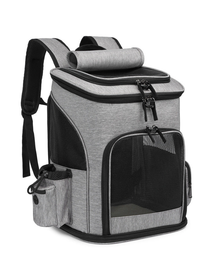 Large Capacity Foldable Pet Backpack Portable Dog And Cat Bag