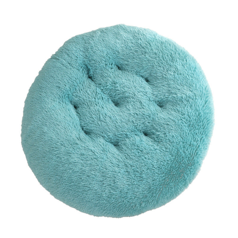 Round Plush Pet Mat Bed For Warm Comfortable Sleep