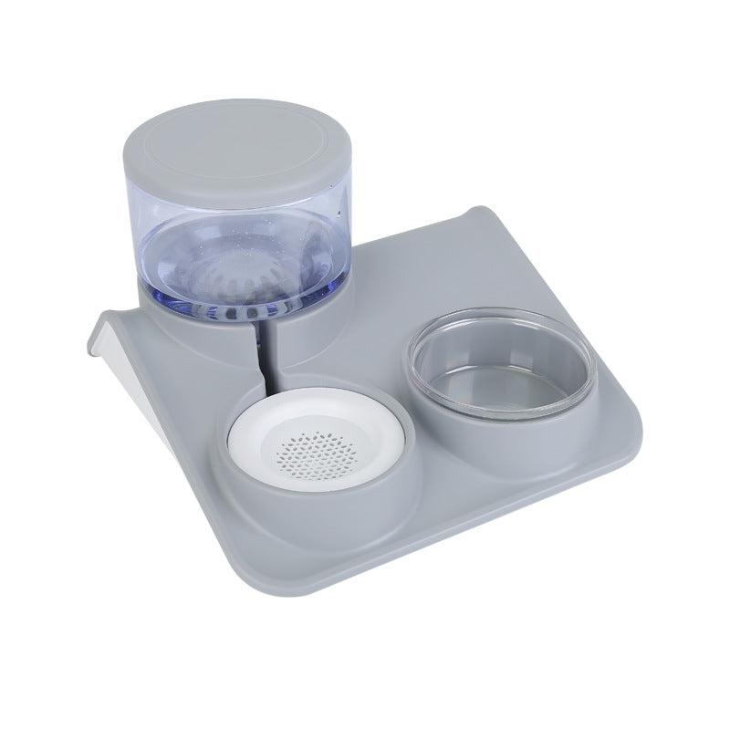 Double Pet Feeder Bowl Durable Food And Water Station