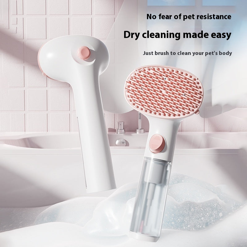 3-in-1 Pet Steam Brush Hair Removal Grooming Comb