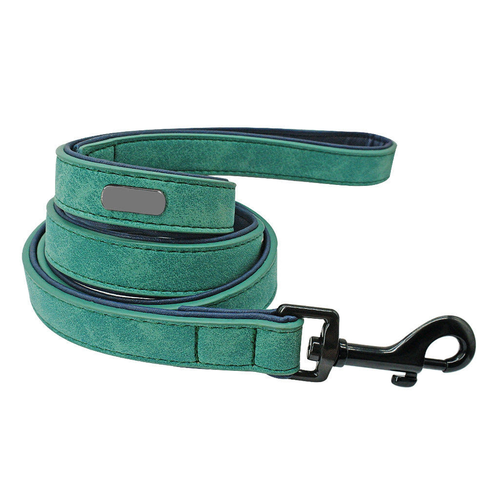 Pull-Resistant Leather Pet Leash Durable And Stylish