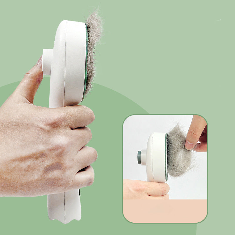 UVC Sterilized Self-Cleaning Pet Grooming Slicker Comb
