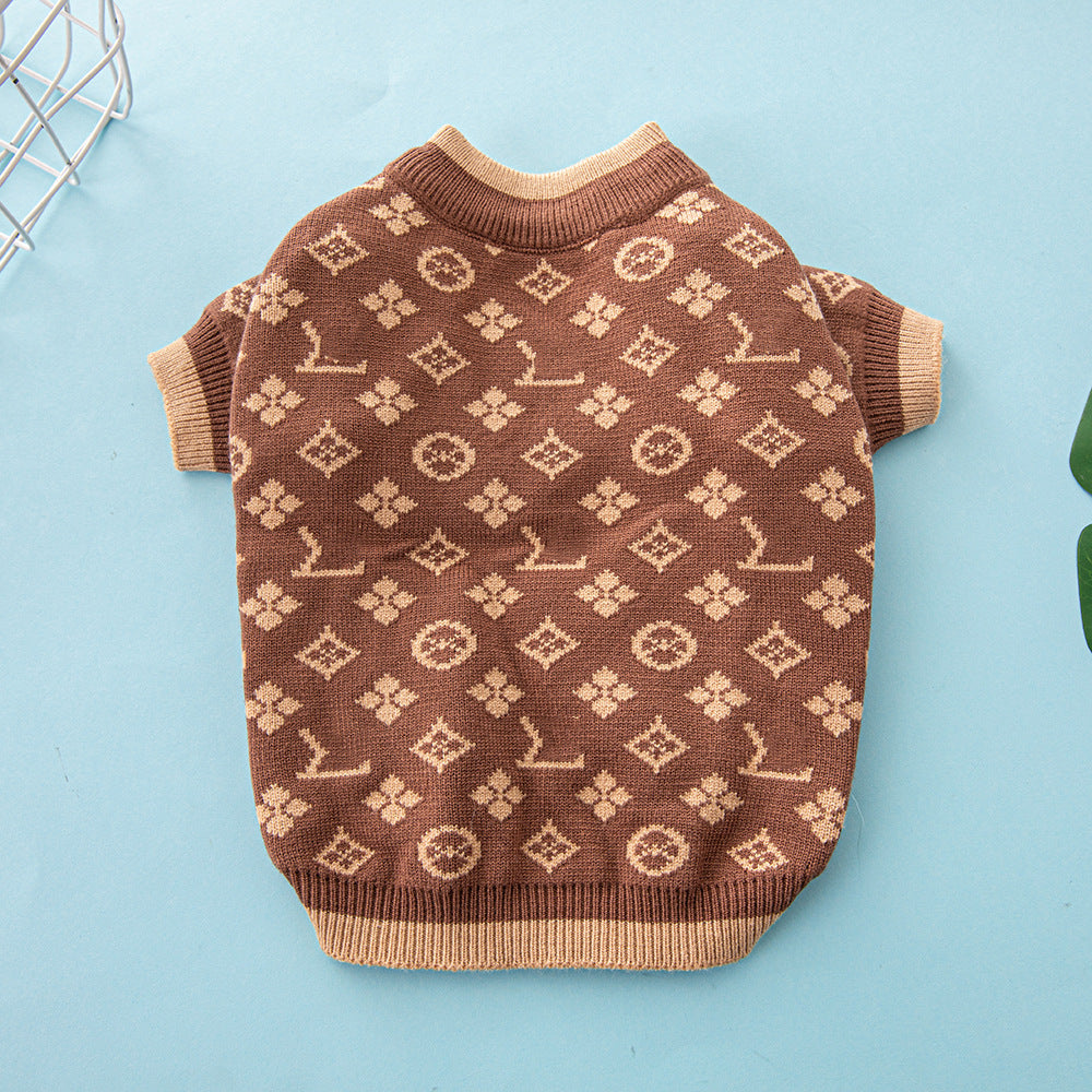 Autumn Winter Thick Warm Pet Sweater For Small Breeds