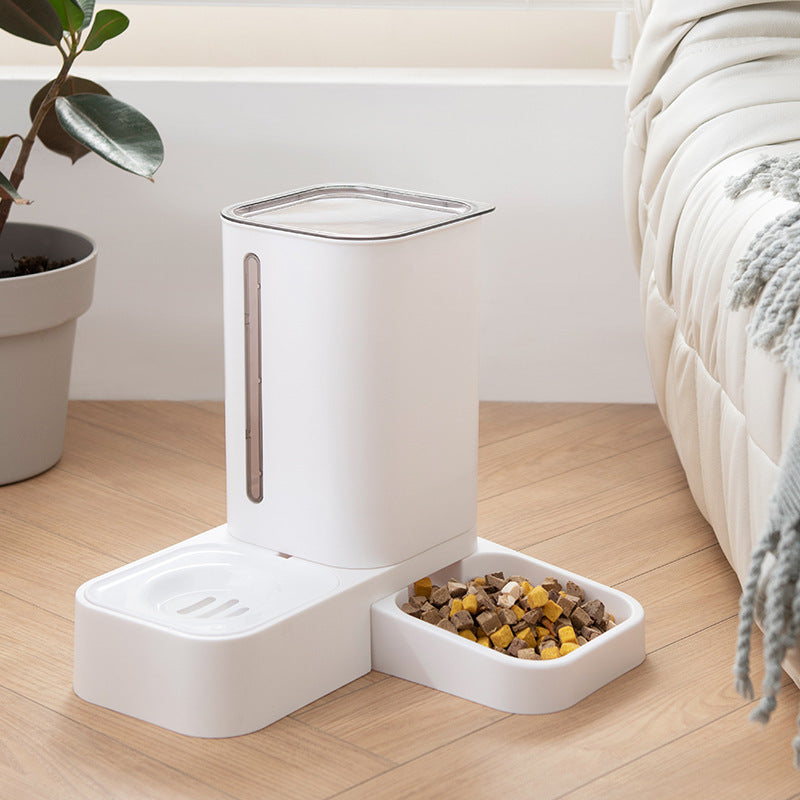 Automatic Double Pet Water And Food Bowl Durable Plastic