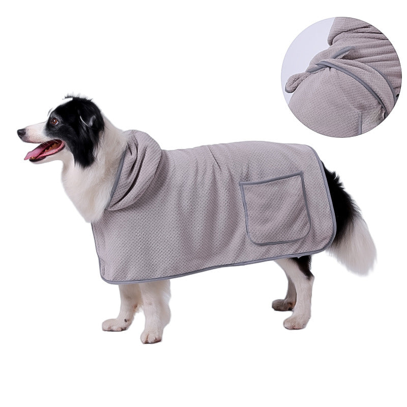 High-Absorbent Quick-Dry Bath Robe Towel Soft Pet Towel
