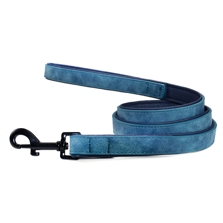 Pull-Resistant Leather Pet Leash Durable And Stylish