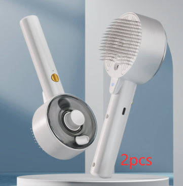 Self-Cleaning Pet Hair Removal Steam Brush For Pets