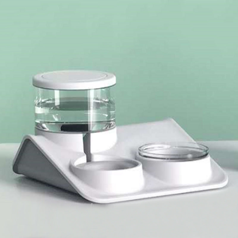 Double Pet Feeder Bowl Durable Food And Water Station