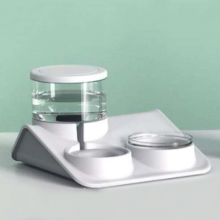 Double Pet Feeder Bowl Durable Food And Water Station