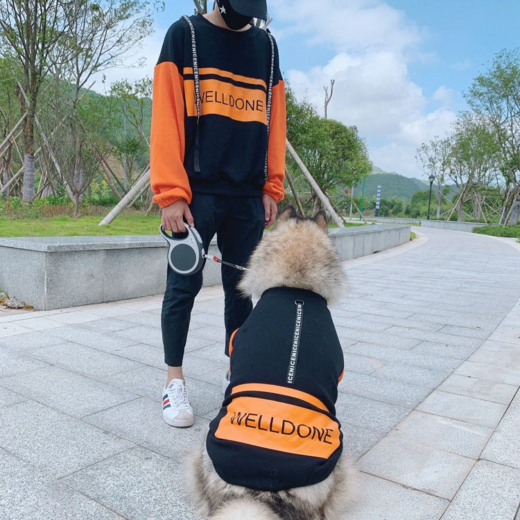 Pet Fashion Matching Parent-Child Sweater Outfit Without Hat