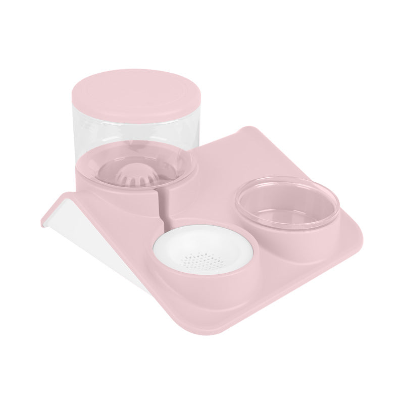 Double Pet Feeder Bowl Durable Food And Water Station