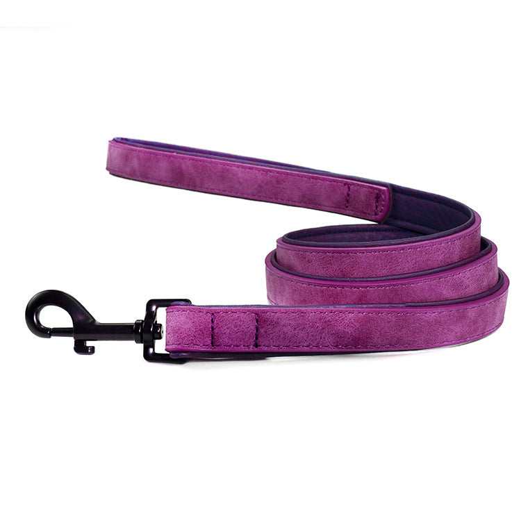 Pull-Resistant Leather Pet Leash Durable And Stylish
