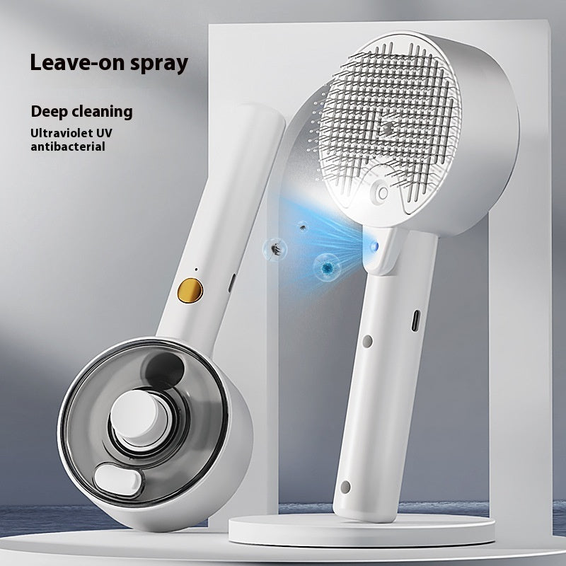 Self-Cleaning Pet Hair Removal Steam Brush For Pets