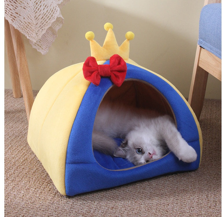 Four Seasons Universal Pet Nest Semi-Enclosed Cozy Bed