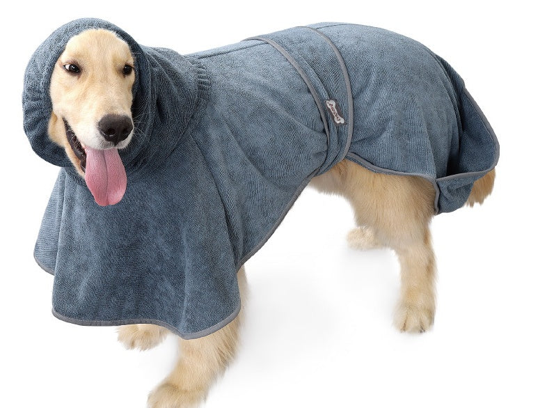 Absorbent Cotton Bathrobe Towel Soft Drying Towel For Pets