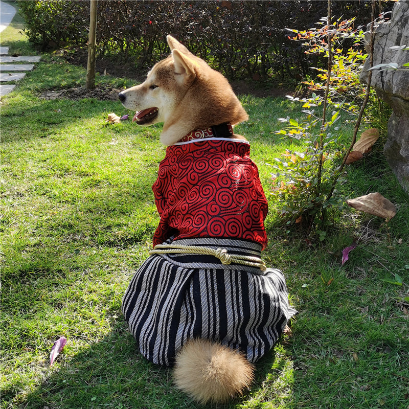Samurai Style Pet Outfit Fashionable Clothing For Pets