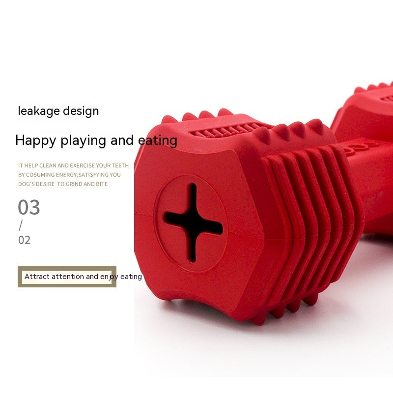 Durable Rubber Interactive Pet Toy For Chewing And Food Dispensing