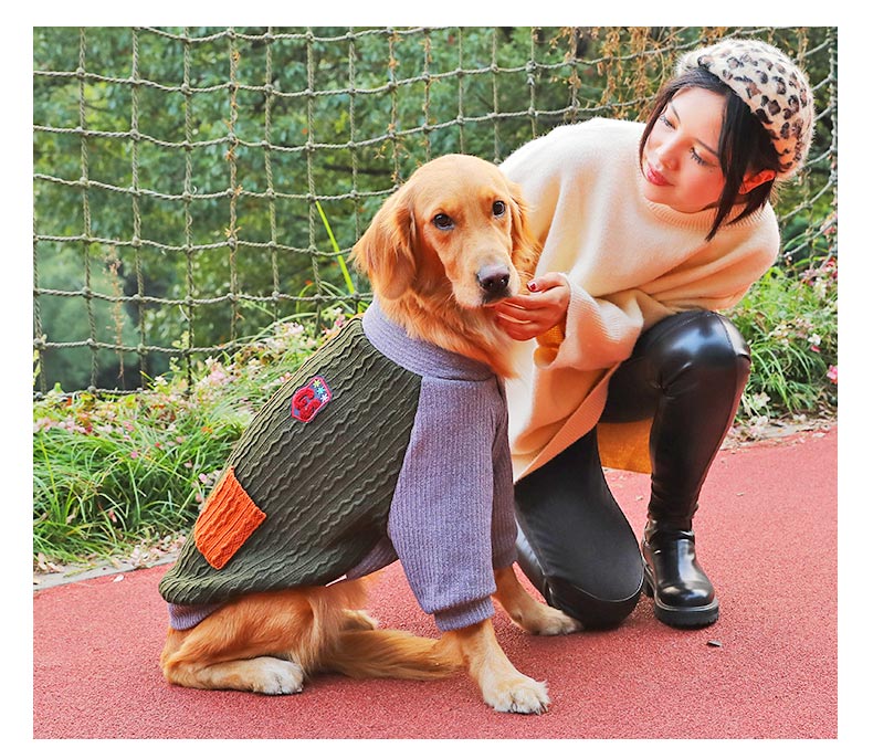 Winter Thick Warm Pet Sweater For Large Breeds