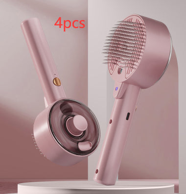 Self-Cleaning Pet Hair Removal Steam Brush For Pets