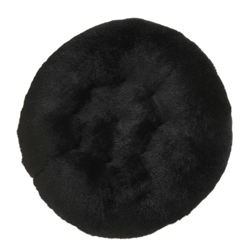 Round Plush Pet Mat Bed For Warm Comfortable Sleep