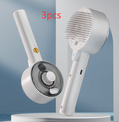 Self-Cleaning Pet Hair Removal Steam Brush For Pets