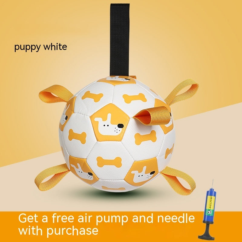 Interactive Dog Soccer Ball Toy For Outdoor Training And Chewing