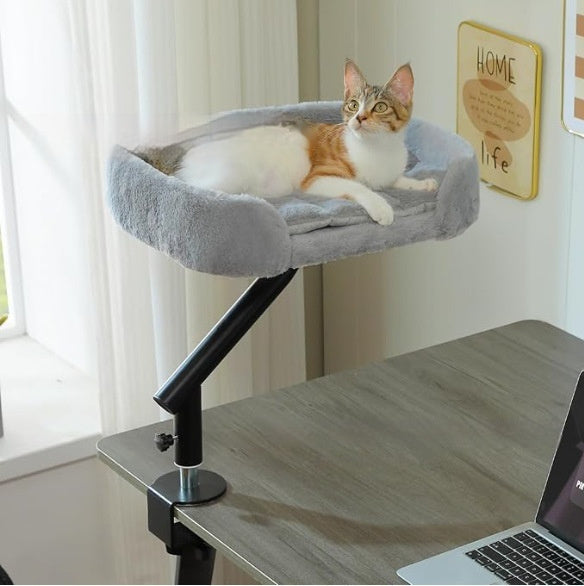 Desktop Adjustable Rotating Pet Cat Bed With Climbing Feature