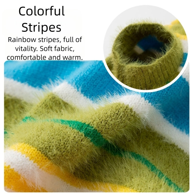 Autumn Winter Pet Sleeveless Striped Sweater Simple And Versatile